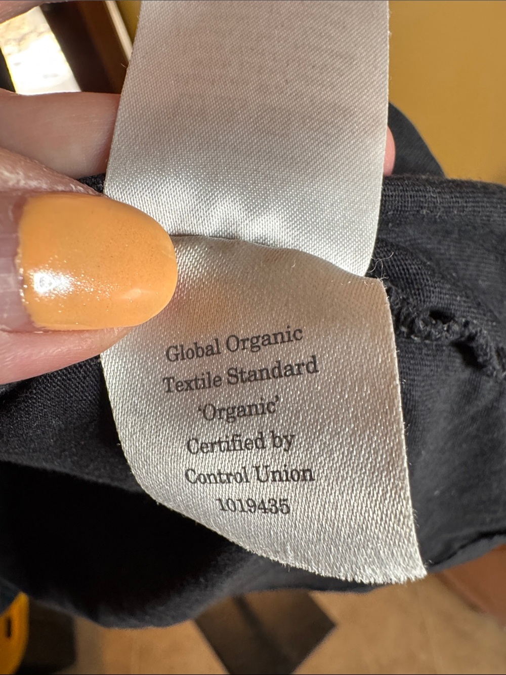 Everlane Uniform Organic Cotton Black Crewneck Tee Shirt Size Medium - Picture 11 of 12